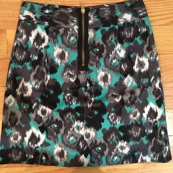 NWT Express Pencil Skirt Size 2 Black & Green/Blue - Picture 6 of 12
